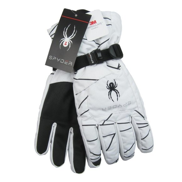 Spyder Accessories - SPYDER Limitless Insulated White Ski Snow Gloves Womens Size L/XL NEW FAST SHIP